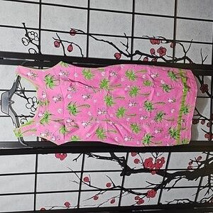 Vanity Collection Dancing Monkey Palm Tree Shift Dress Size Small